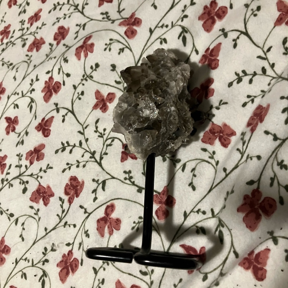 Smoky Quartz With Attached Stand